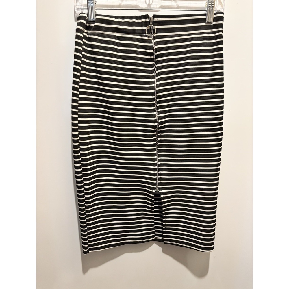 Myth Brand Black & White Striped Skirt Women's Size Medium - Picture 4 of 7